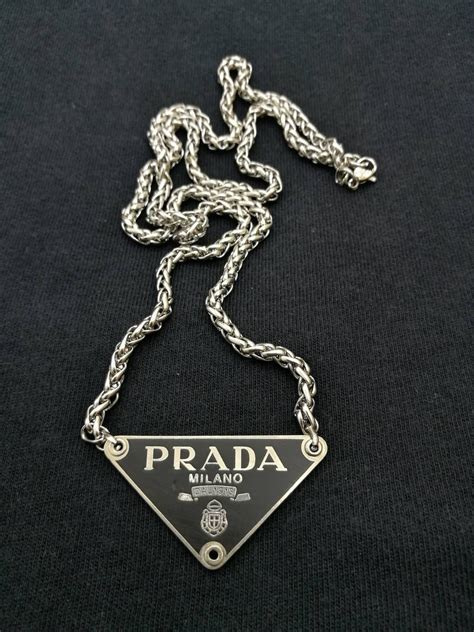 prada schmuck online shop|Prada silver necklace.